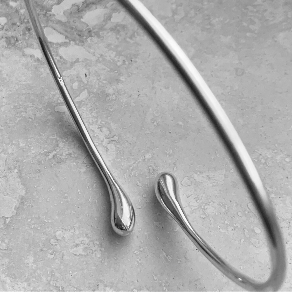 Newsterling Silver Adjustable Bangle Bracelet - image 8